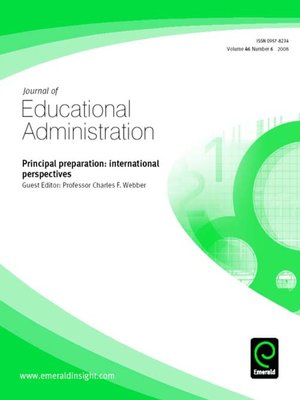 cover image of Journal of Educational Administration, Volume 46, Issue 6